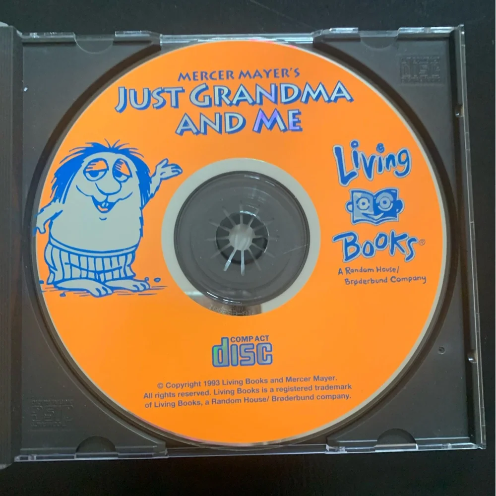 Mercer Mayer's Just Grandma and Me PC Windows 95/Mac 1993 CD-ROM Living Books